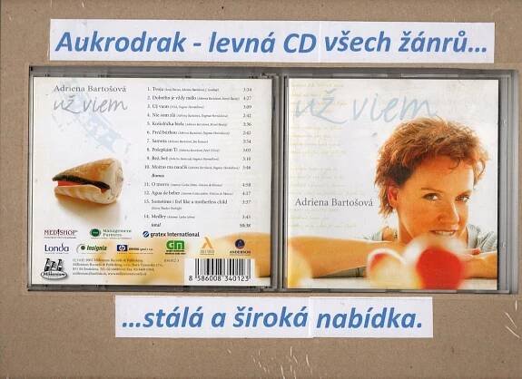 CD/Adriena Bartošová-už viem - Hudba