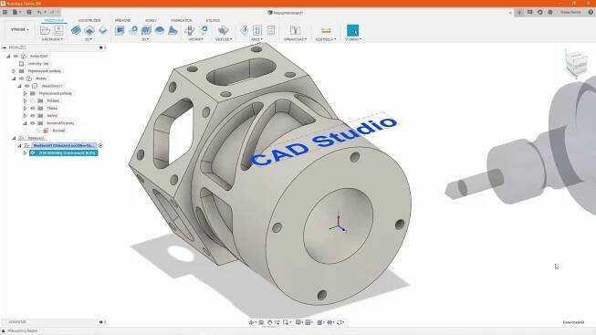 Fusion 360 - Gravírování textu nabaleného na válcovou plochu