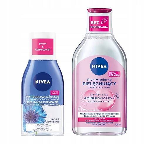 NIVEA Dvoufázový odličovač očí a pečující micelární voda