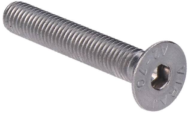 Nerezový šroub (M10x20mm) zápustná hlava, imbus, DIN7991 /AISI304