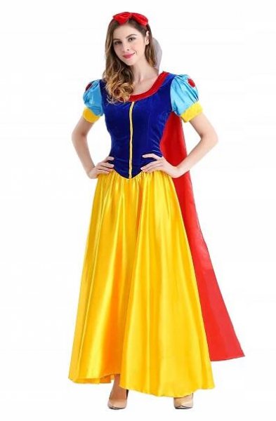 ŠATY KOSTÝM KOSTÝM PŘEVLEK SNĚHURKA COSPLAY XXS 146 152 za 881.00CZK - Allegro
