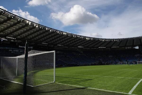 ROME, ITALY - OCTOBER 16: A general view inside the stadium prior to the Serie A match between SS Lazio and Udinese Calcio at Stadio Olimpico on October 16, 2022 in Rome, Italy. (Photo by Paolo Bruno/Getty Images)