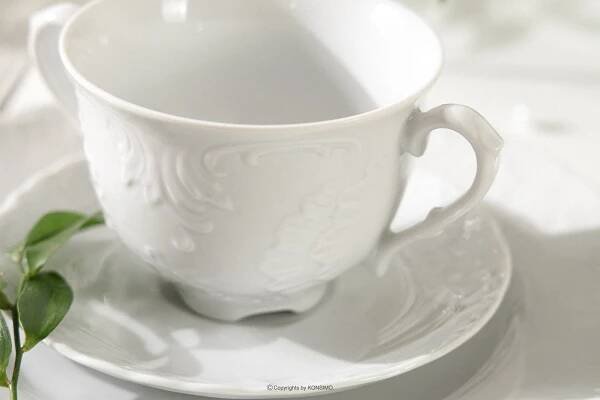 CMIELOW ROCOCO Porcelánová miska na polévku bílá bílá - obrázek 6