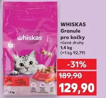Kaufland WHISKAS Granule pro kočky nabídka