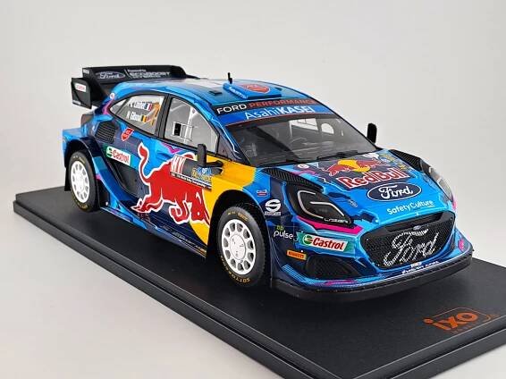 Ford Puma No.7 WRC1 Rallye Sweden P-L.Loubet/N.Gilsoul 2023 1:18 IXO