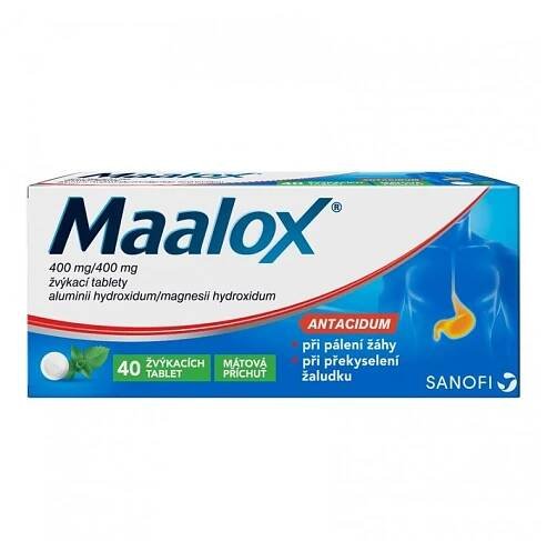 MAALOX - 400MG/400MG TBL MND 40