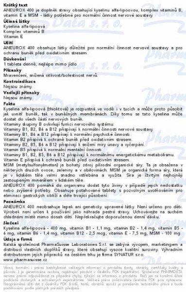 ANEUROX 400 PharmaSuisse tbl.30
