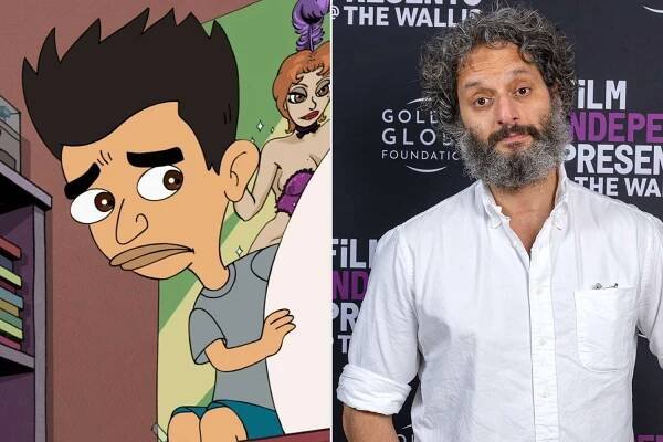 Jay Bilzerian in 'Big Mouth ; Jason Mantzoukas attends the Film Independent Live Read of Edward Berger's 