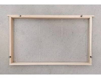 HelpSoul Včelí rámek 39x24 cm vypletený s mezerníky a zděřemi