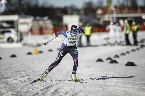 Runner up Ebba Andersson is a name for the future. Here at the start.