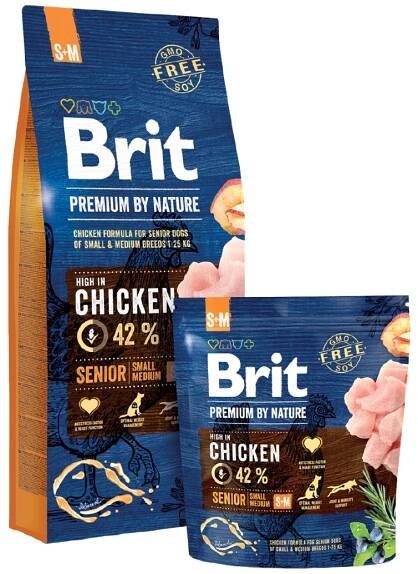 Brit Premium Dog by Nature Senior S+M 8kg
