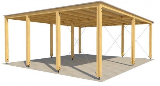Dřevěné garáže - Přístřešky na auto - Garážová stání | NATURliving