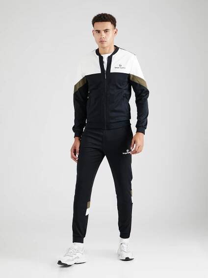 Sergio Tacchini Tepláková souprava 'PRUA' – černá: přední strana
