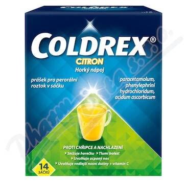 Coldrex Horký nápoj Citron 750/10/60mg scc.14 II