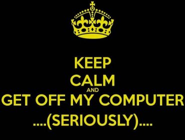 Don't Touch My Computer Keep Calm Wallpaper