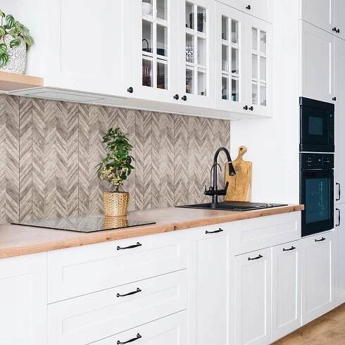 Samolepicí dekorativní vinylový prvek do domu, barva fialová 100 x 50 cm Značka Tulup