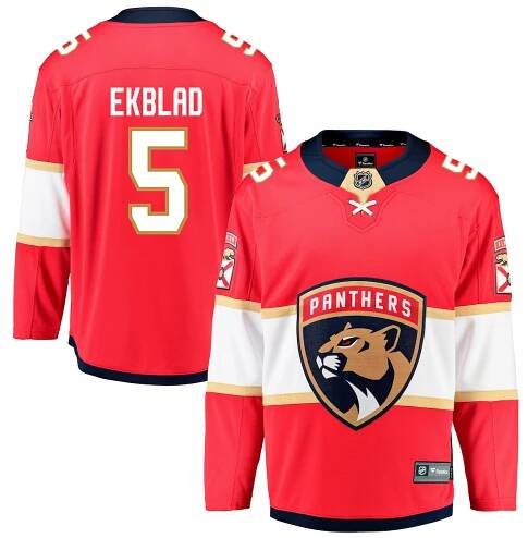 Florida Panthers Fanatics Home Breakaway Jersey - Aaron Ekblad - Mens