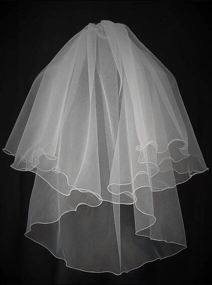 Svatební závoj overlock 75 cm od 499 Kč - Heureka.cz