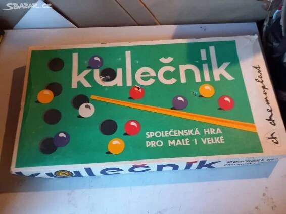 Retro stolní hra KULEČNÍK Chemoplast - Zlín - Bazar