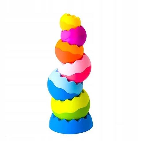 Fat Brain - Skládací věž Tobbles Neo 28 cm - SPOKONOŽKA.cz