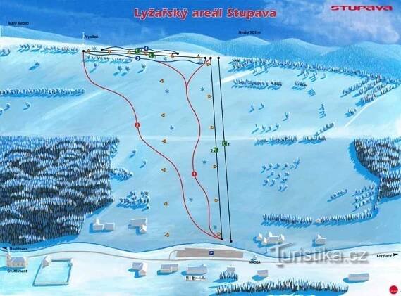 Lyžařské středisko Stupava - Ski areál