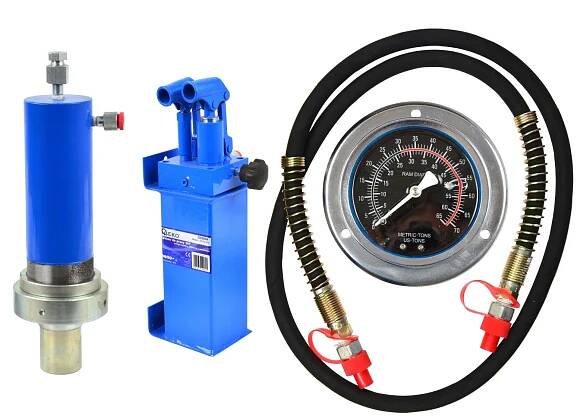 Sada pro hydraulický dílenský lis 20t pumpa válec manometr G02003