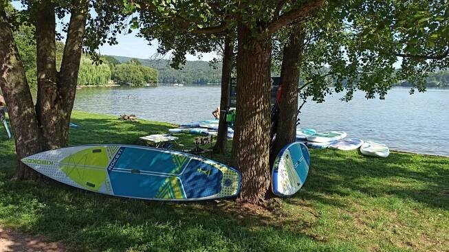 Půjčovna paddleboardů Brno, Brněnská přehrada, pláž Kozí Horka