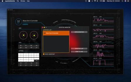Joystick Monitor – macOS App – DEHIXLAB