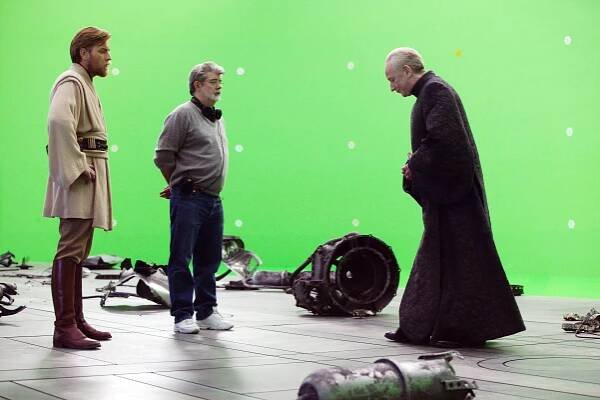 No Merchandising. Editorial Use Only. No Book Cover Usage.
Mandatory Credit: Photo by Lucasfilm/Fox/Kobal/REX/Shutterstock (5886270bf)
Ewan Mcgregor, George Lucas, Ian McDiarmid
Star Wars Episode III - Revenge Of The Sith - 2005
Director: George Lucas
Lucasfilm/20th Century Fox
USA
On/Off Set
Scifi
Star wars: Episode III - La revanche des sith