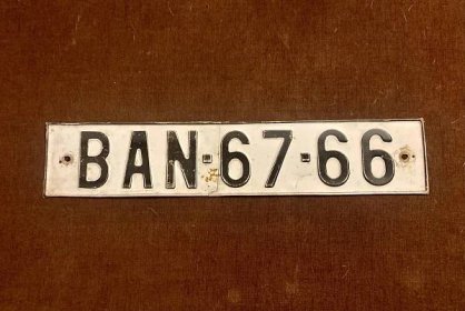 Stará slovenská SPZ  BAN - Auto-moto