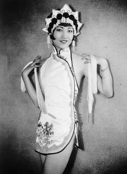 Anna May Wong In An Oriental-Style Costume And Headdress, Circa 1935.