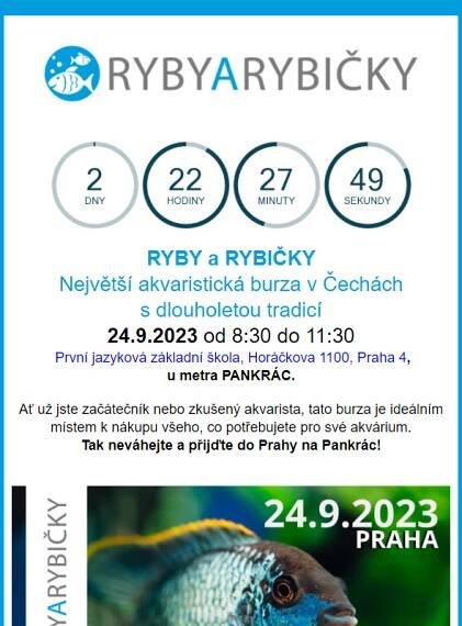 _  Akvaristická burza  Praha/Pankrác  - 24.9.2023