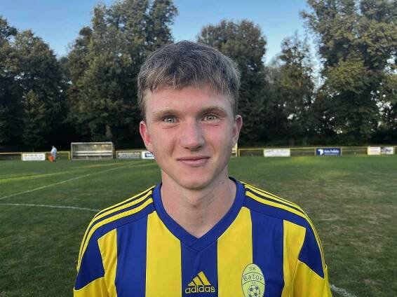 Posila fotbalistů Baťova Jiří Kvasnička.