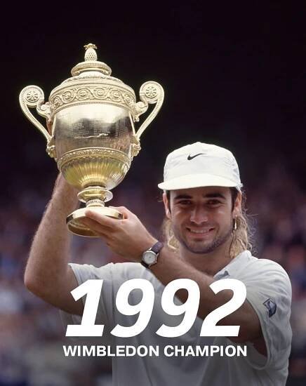 andre agassi wimbledon victory