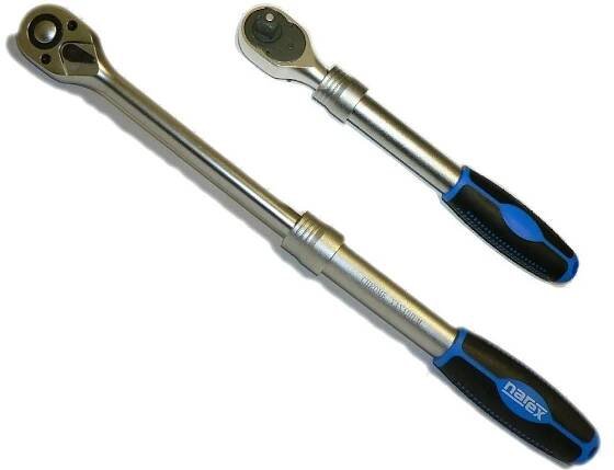 PROFI teleskopická přepínací ráčna Narex 1/2" s vyhazovačem, s přepínací páčkou, 72 poloh (443002205) Narex Professional