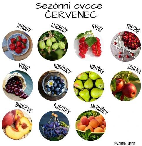 Sezónní ovoce červenec 