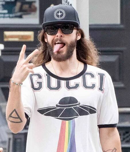EXCLUSIVE: Jared Leto makes funny faces in New York