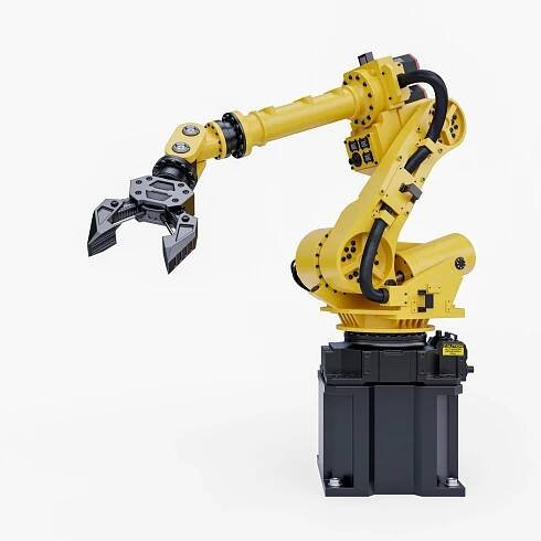 rukojeti robotických ramen pro průmysl na bílém pozadí. - robotické rameno - stock snímky, obrázky a fotky
