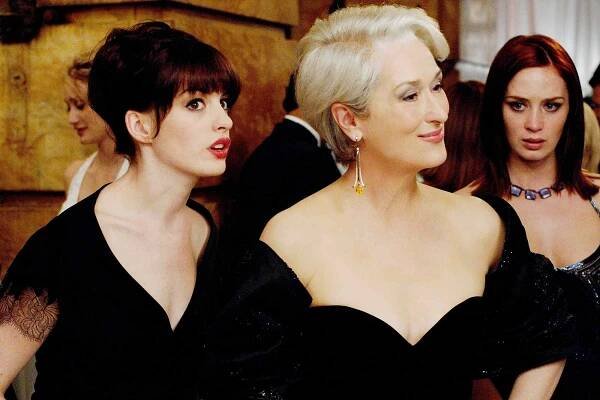 Anne Hathaway, Meryl Streep, Emily Blunt in 'The Devil Wears Prada'