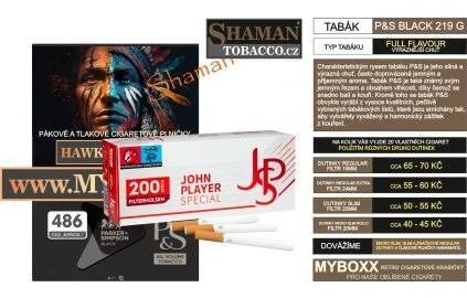 ps tabak 219g JPS red dutinky regular SHAMANTOBACCO.cz 01