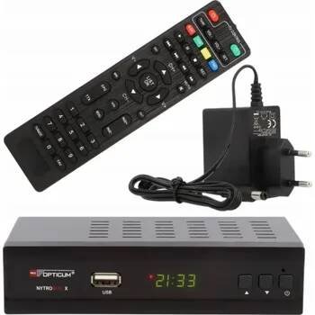 Set top box Opticum TV tuner DVB-T2/C přijímač Opticum Red Nytrobox X H.265