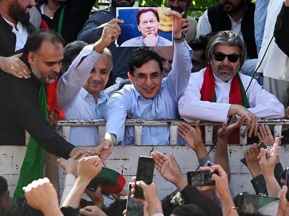 Pakistan jails opposition leader and other senior figures from Imran Khan’s party on ‘terrorism’ charges