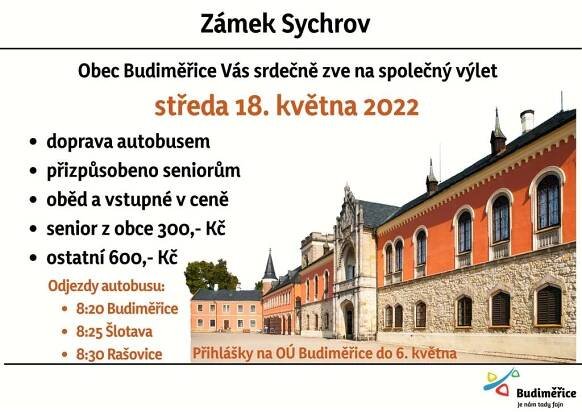 Obec Budiměřice | Výlet na zámek Sychrov