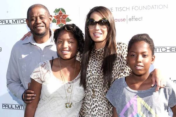Actor Forest Whitaker, Sonnet Whitaker, Keisha Nash and True Whitaker attend The 12th Annual Day Of The Child Event at Star Eco Station on November 14, 2010 in Los Angeles, California