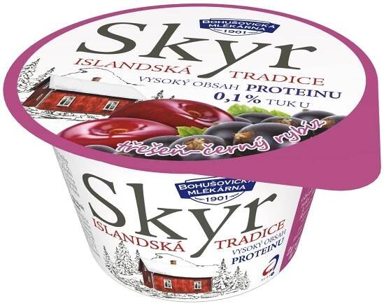 Bohušovická mlékárna Skyr třešeň a černý rybíz | 130 g | Albert