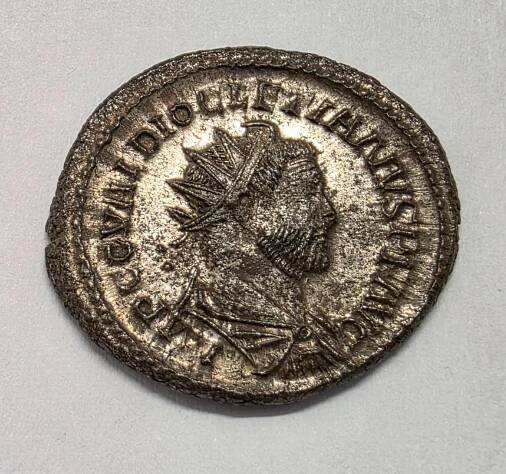 Rím Cisárstvo, Antoninián, Diocletianus, Jupiter, krásna patina, EF