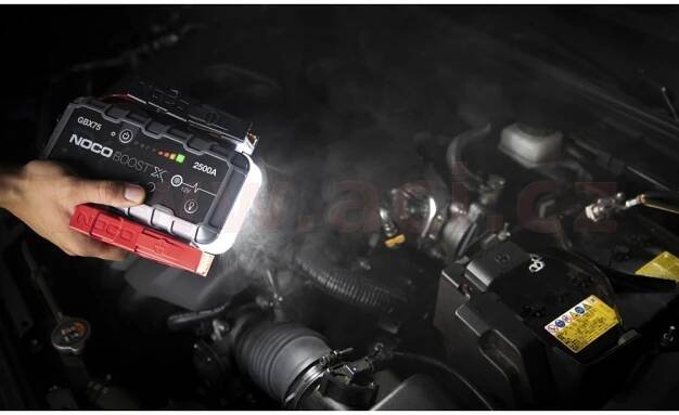startovací box + power banka, startovací proud 2500A NOCO BOOST X GBX75 (USA)