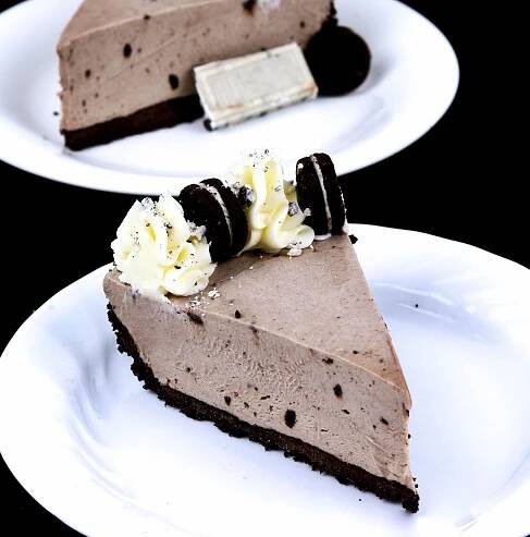 Slice of Oreo Cheesecake