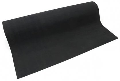 Černá protiskluzová průmyslová rohož Rib ‘n’ Roll - délka 10 m, šířka 100 cm, výška 0,3 cm F
