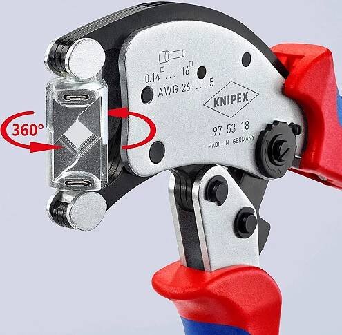 Ivo GRANDIČ - Kleště, kladiva, hasáky, nůžky, nože - Knipex - Knipex 975318 kleště lisovací (krimpovací) na dutinky Twistor